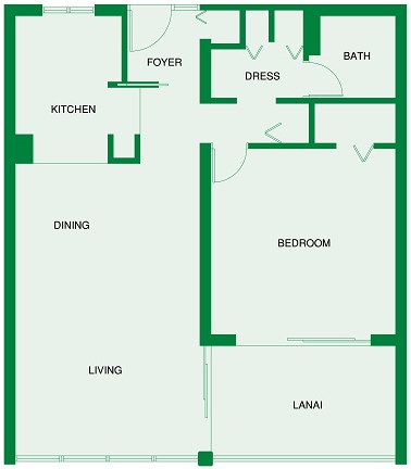 Mahana 1 br, 1 ba